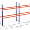 2 Bay Extra Height Warehouse Pallet Racking System